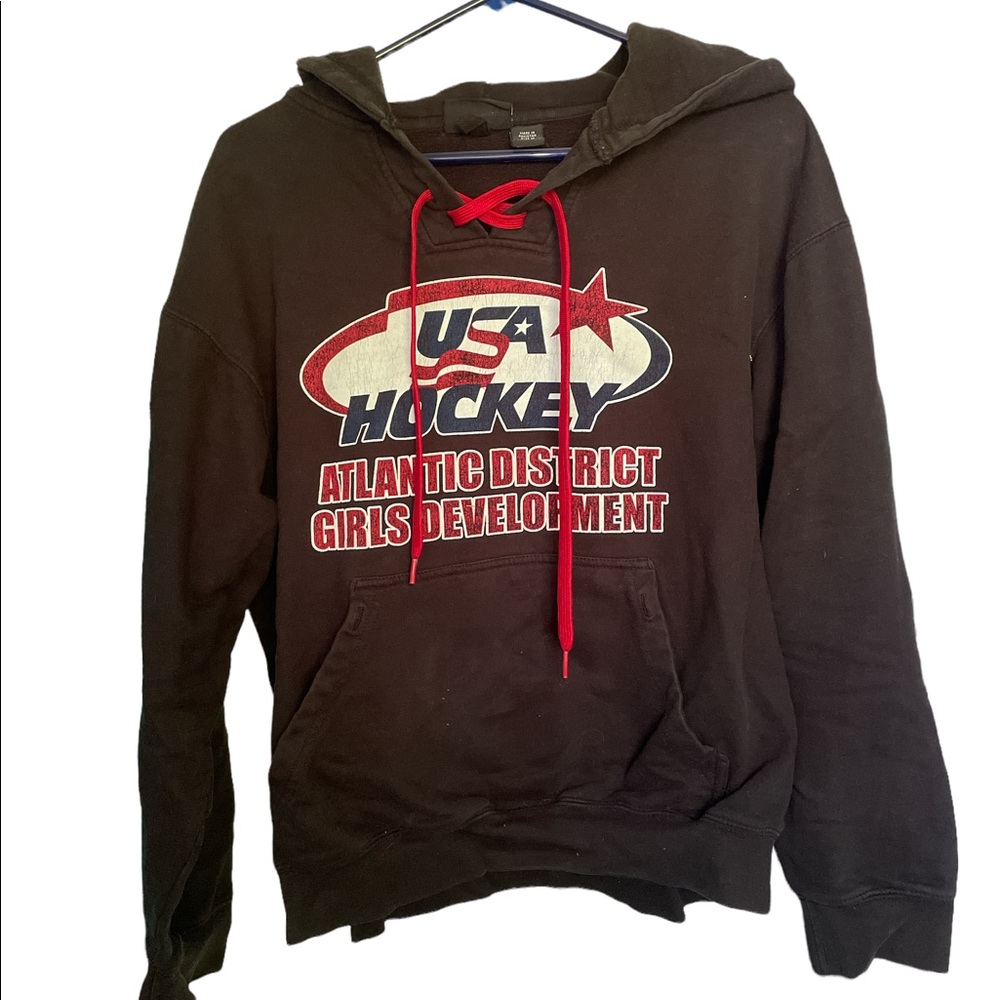 Vintage USA Ice Hockey Hoodie